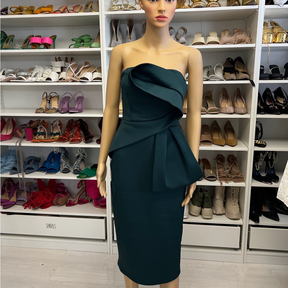 ASOS Scuba Strapless Formal Dress